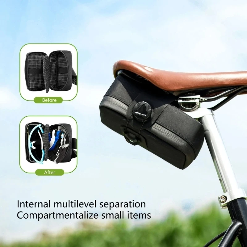 Wasserdichte Fahrradsatteltasche für Mountainbikes, Fahrradwerkzeugtasche_voghion.com