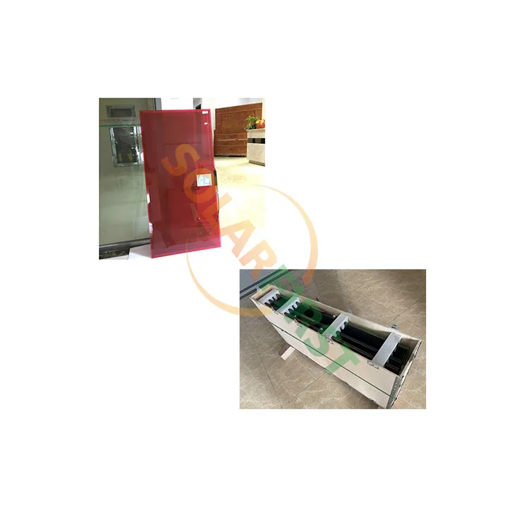 Blue Red Yellow Black Pv Module Photovoltaic Transparent Cdte Thin Film Solar Panel