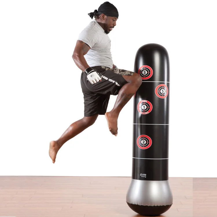Freestanding Punching Bag Everlast, Black Punching bag, At home gym, Kickboxing