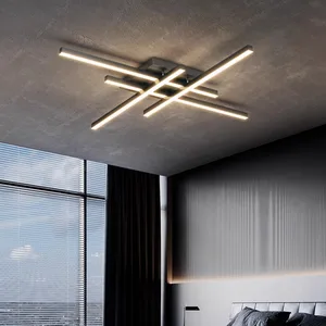 Modern Ceiling Light Fixture LED Dimmable Flush Mount Chandelier Ceiling Lamp for Bedroom Living Room