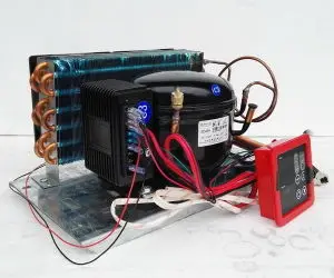BD65HC Small Portable DC12V 24V Condensing Unit for Freezer Fridge Dehumidifier With Temperature Control