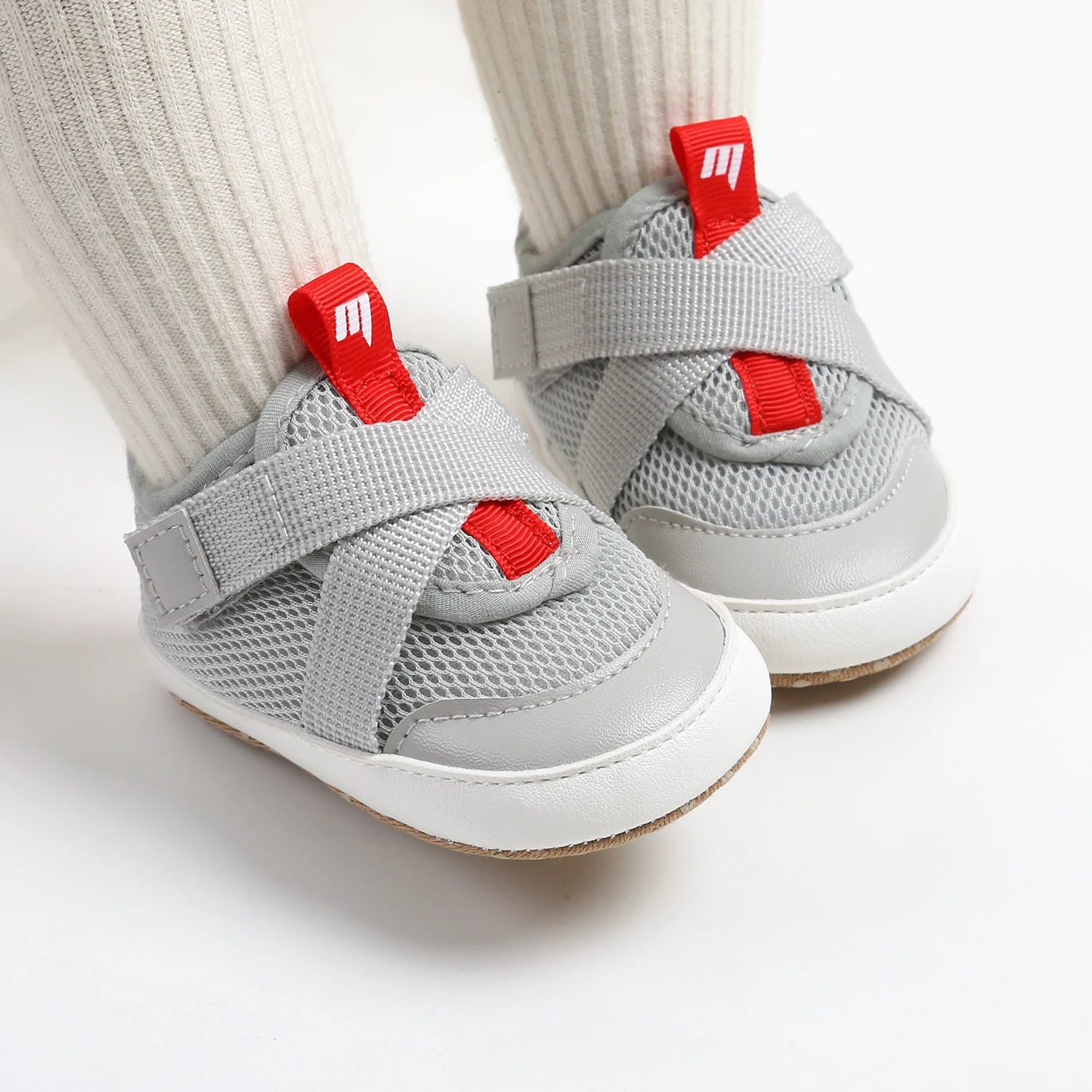 Hot Selling Summer Spring Autumn Mesh Breathable Baby Toddler Booties Flat Anti-Slip with Light Weight Solid Pattern Boys Girls factory