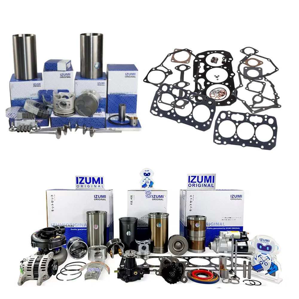 عدة إصلاح كاملة أصلية من إيزومي، الموديل 1006، لمحركات الديزل، لإعادة التجميع والإصلاح وقطع الغيار الاحتياطية لمحركات بيركنز