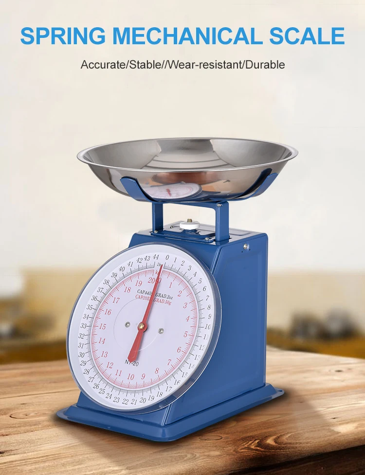 15kg Commercial Dial Spring Mechanical Weighing Scale With Stainless