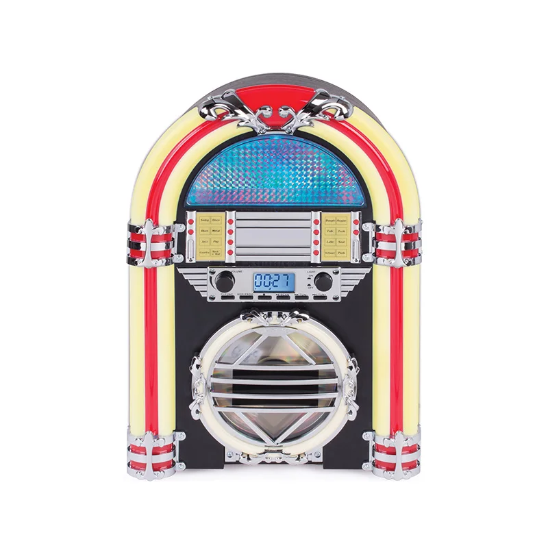 Mini Table Top Jukebox with Colorful Lights