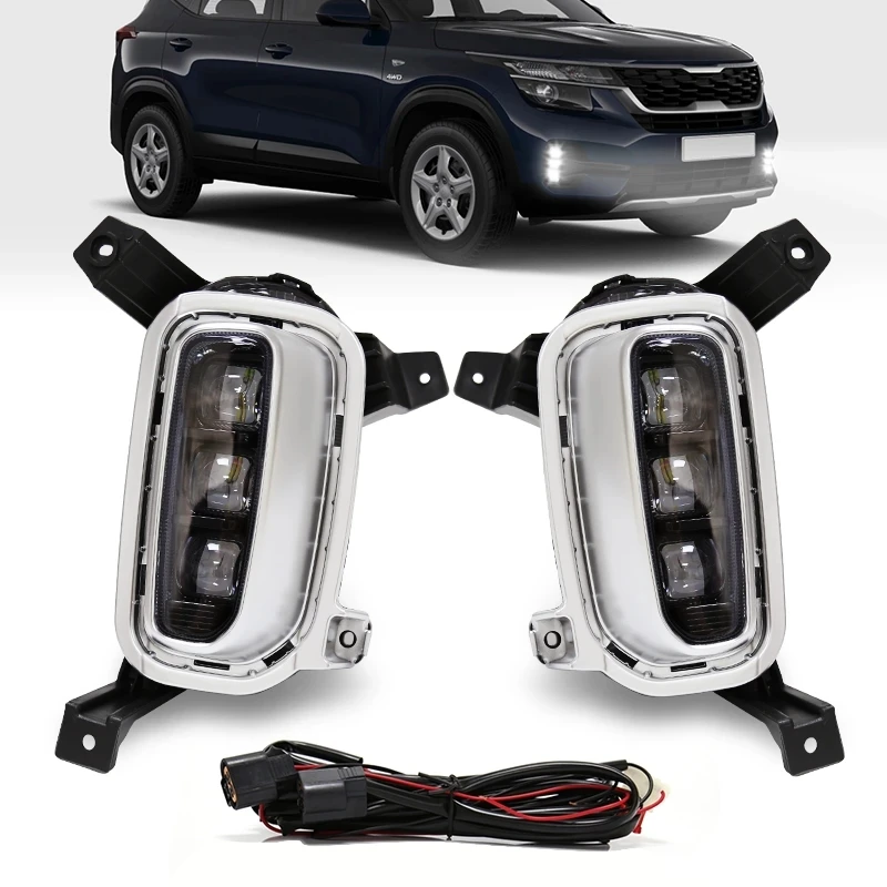 Drl For Kia Seltos Kx3 2020 2021 Daytime Running Light Led Fog Lights