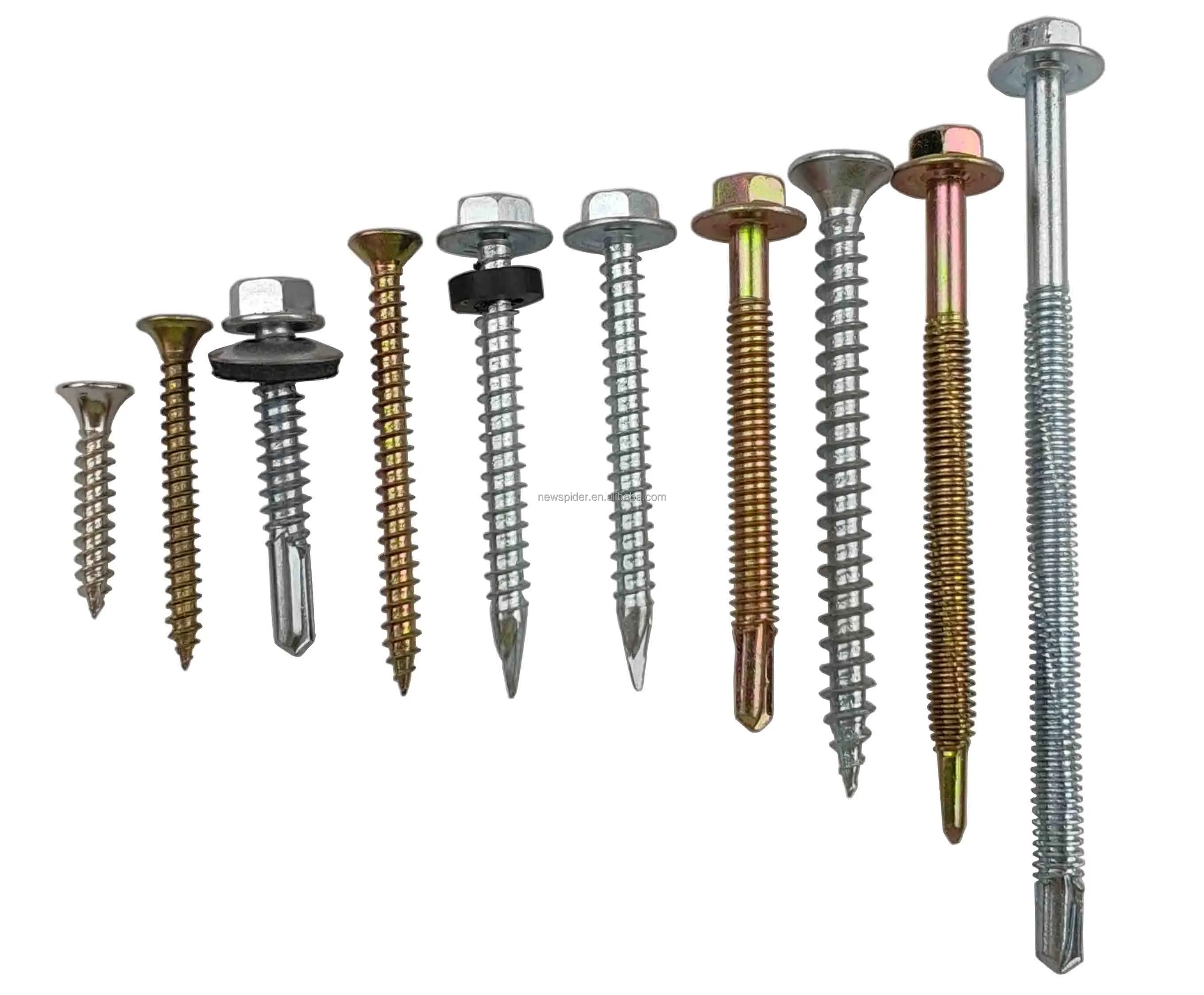 Din7504 Hex Washer Head Self Drilling Screw Hexagon SDS Screw with ...