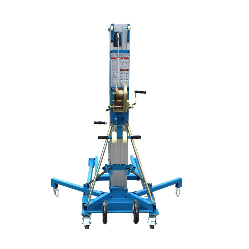 Manual Pipe Lifting Device Pulling Positioning Horizontal Vertical Pipe Handler Aluminum Bin Lifter