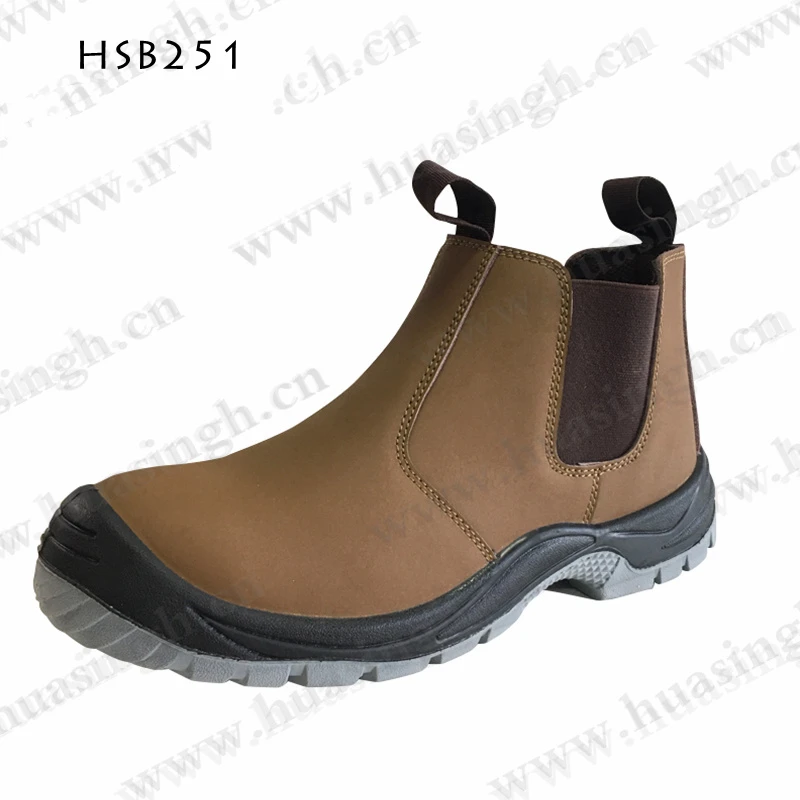 LXG,construction Site Easy Pull-on Style Men Safety Boots Oil Resistant Anti-puncture Industrial Work Boots HSB251