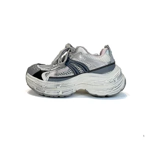 TBS Spring New Boys and Girls Casual Soft Sole Chunky Shoes Trendy Mesh Breathable Non-slip Sneakers for Kids