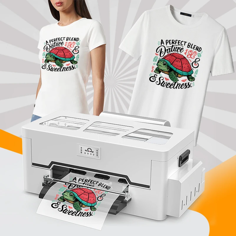 30cm DTF Small Size Direct to Film Digital Textile Printer for T-shirts Fabrics A3 DTF