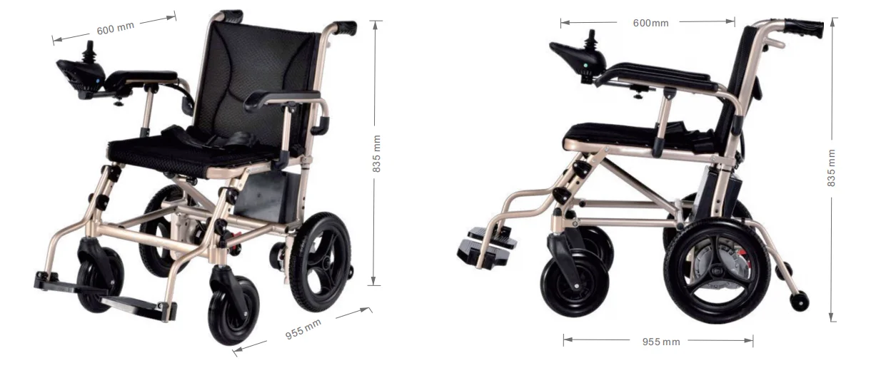 Motorized Foldable Electric Wheelchair For Disabled or Elder supplier