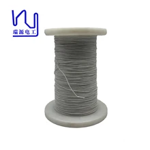 2USTC 65/38awg 0.1mm Silver Conductor nylon served silver litz wire