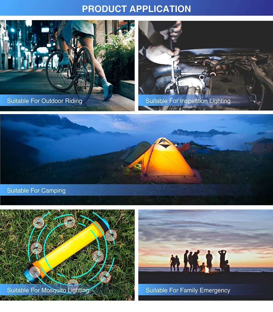 Motorcycle Led Light Mini Torch Light Recharging Smallest Usb Flash