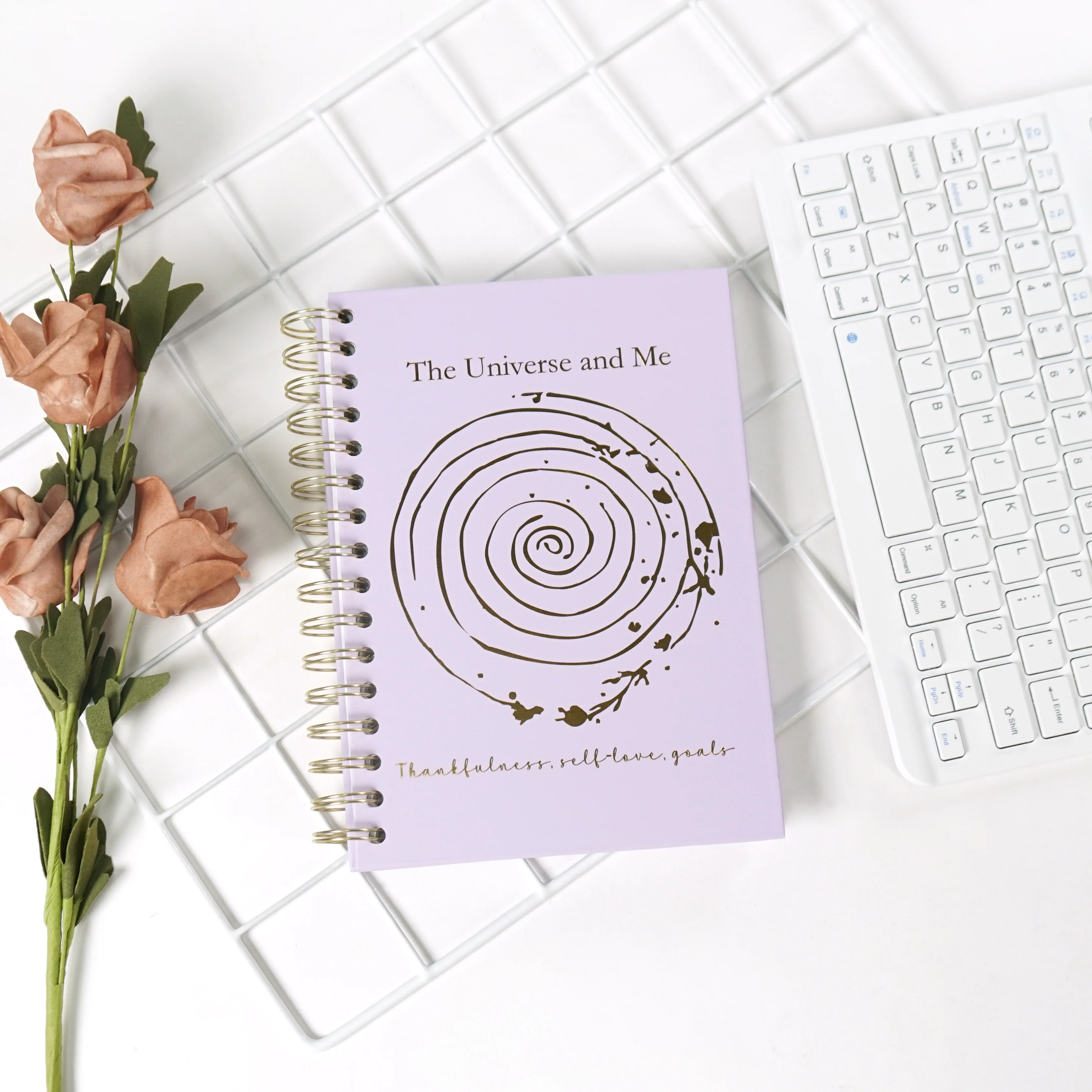 2025 Custom Printed Hardcover Self Care Planner Self Love Notebook Diary Mindfulness Wellness Affirmation Reflection Notebook