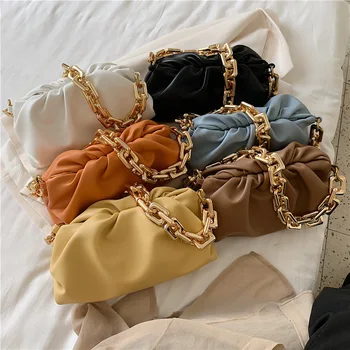2022 Wholesale Designer Handbags Women Luxury Purses Famous Brands Cloud Chain Clutch Bag Fashion Ladies Shoulder Bags