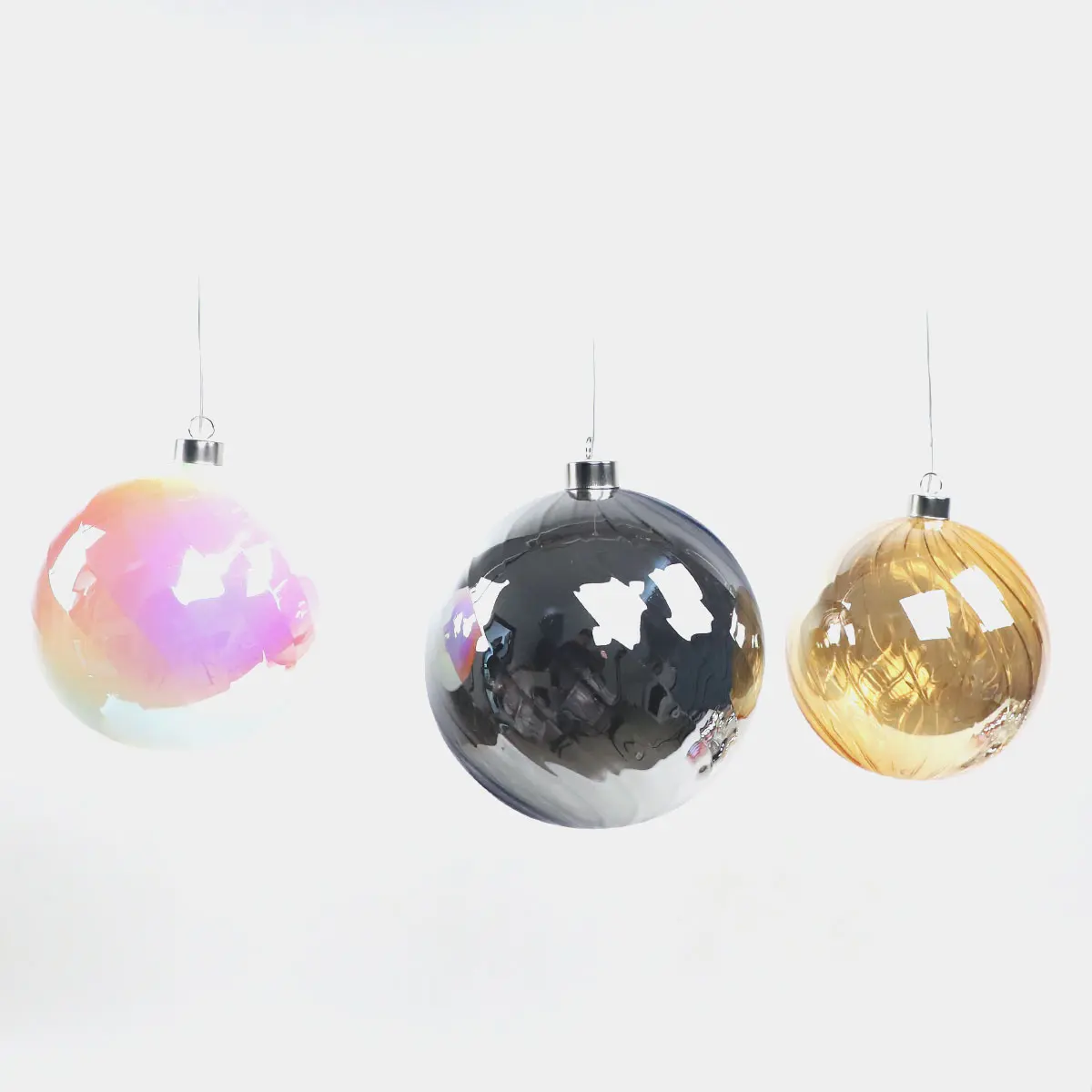 clear glass christmas decorations hand painted glass balls for sale bauble lighting glass globe