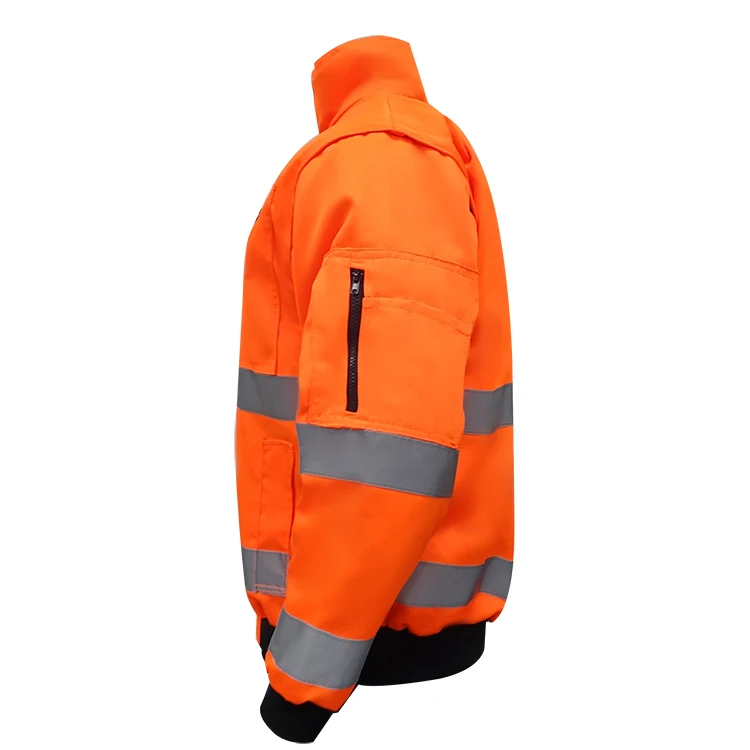 Safety Uniform Canvas Workwear Bomber Men's Hi Vis Jacket Buy Hi Vis