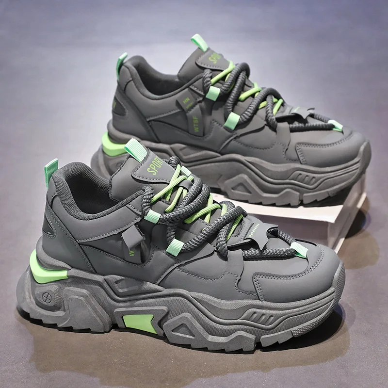 Men's Shoes 2024 New Breathable Shoes All Match Inner Elevation Sports Shoes Casual
