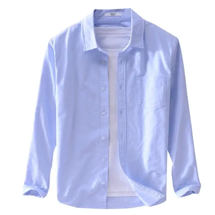 Button Down Collar Cotton Oxford Shirt 