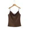 Camisola con escote café ámbar