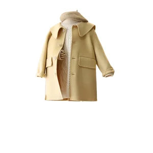 2019 Winter New Boutique Children's Wear 3-8 Years Old Girl Coat Double-sided Thickening British Coat