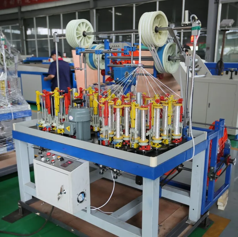 High Speed 16 32 48 Spindle Polyester Shoelace Draw String Cord Rope Braiding Machine