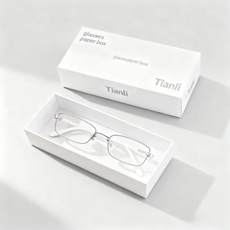 Kaxxa ġewwila ta’ karton bil-kulur tal-avorju, imfatta bil-id, imbpresa b’istampa diġitali, kaxxa ta’ karton għall-imballaġġ tal-occhjali tas-soltu, kaxxi għall-imballaġġ tal-occhjali tas-soltu, ekoloġiċi