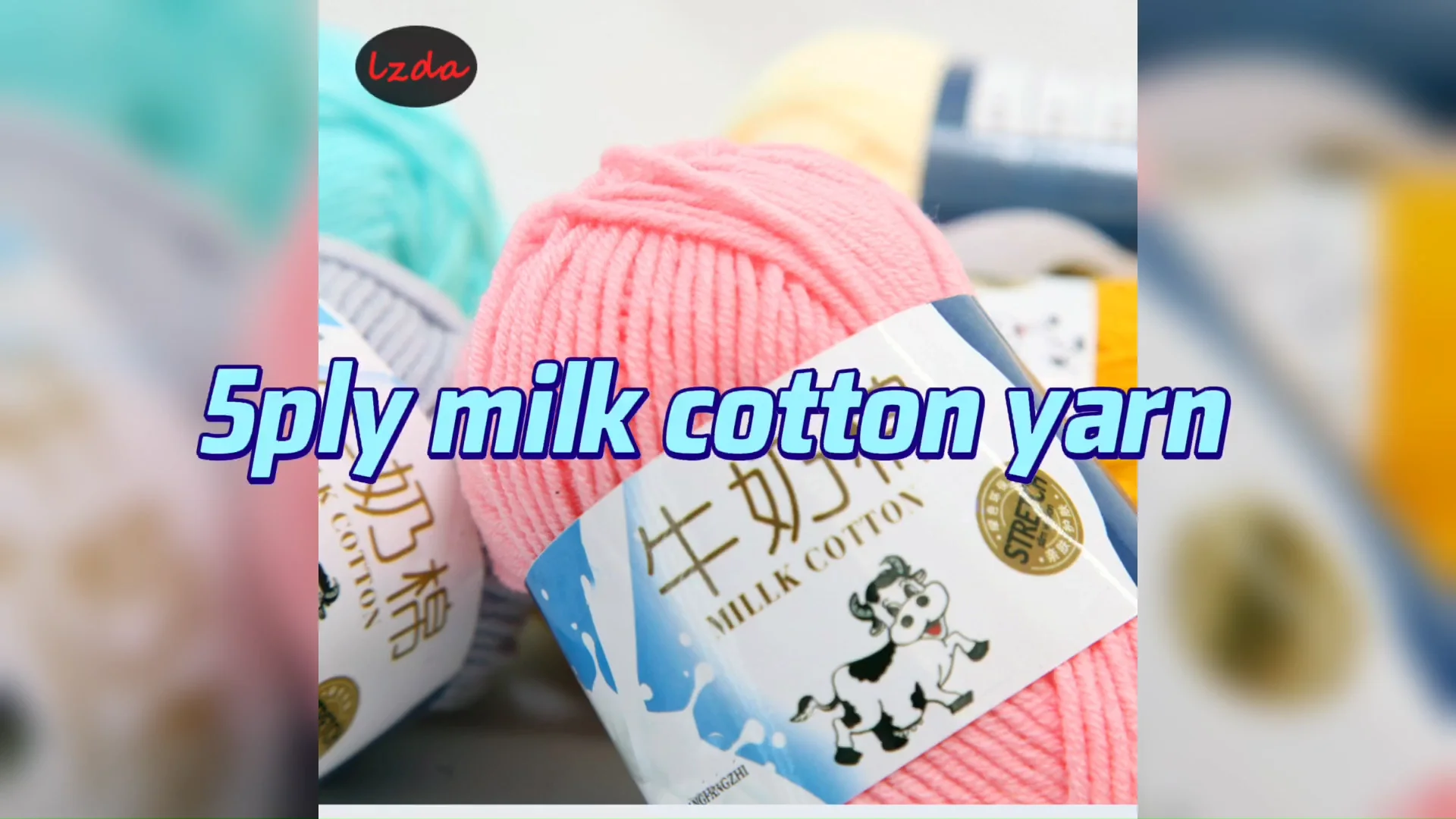 Direct Factory Selling Colorful Diy Hand Knitting Soft 50g 100g Crochet Yarn Milk Cotton 5 Ply
