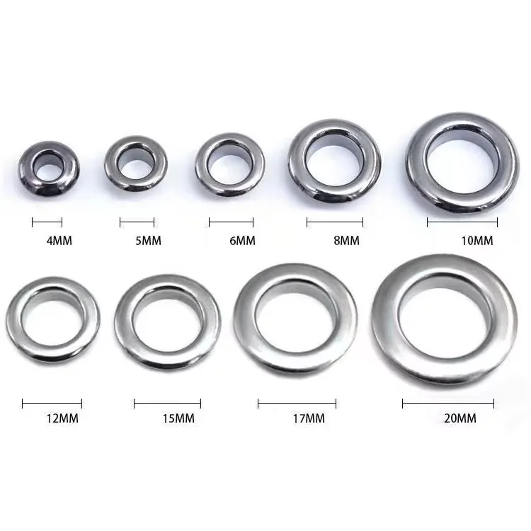 Custom Size Garment Eyelets Metal Eyelets Grommet Eyelet for Clothing Shoes Bags