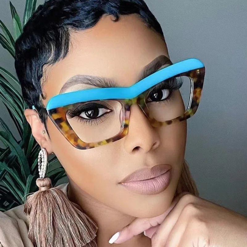 Small Rectangle  Shape Eyewear Blue Blocking Eyeglasses TR90