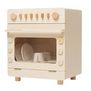 Budget-friendly Children's Mini Bowls Washing Machine Juguetes Wood Dishwasher Toys  Pretend Kitchen Game for Kids Boys Girls CE