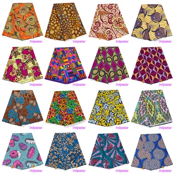 Customize African Calico Dress Fabric Stock Supply of African Batik Double-Sided Cloth Wholesale Cheapest Price