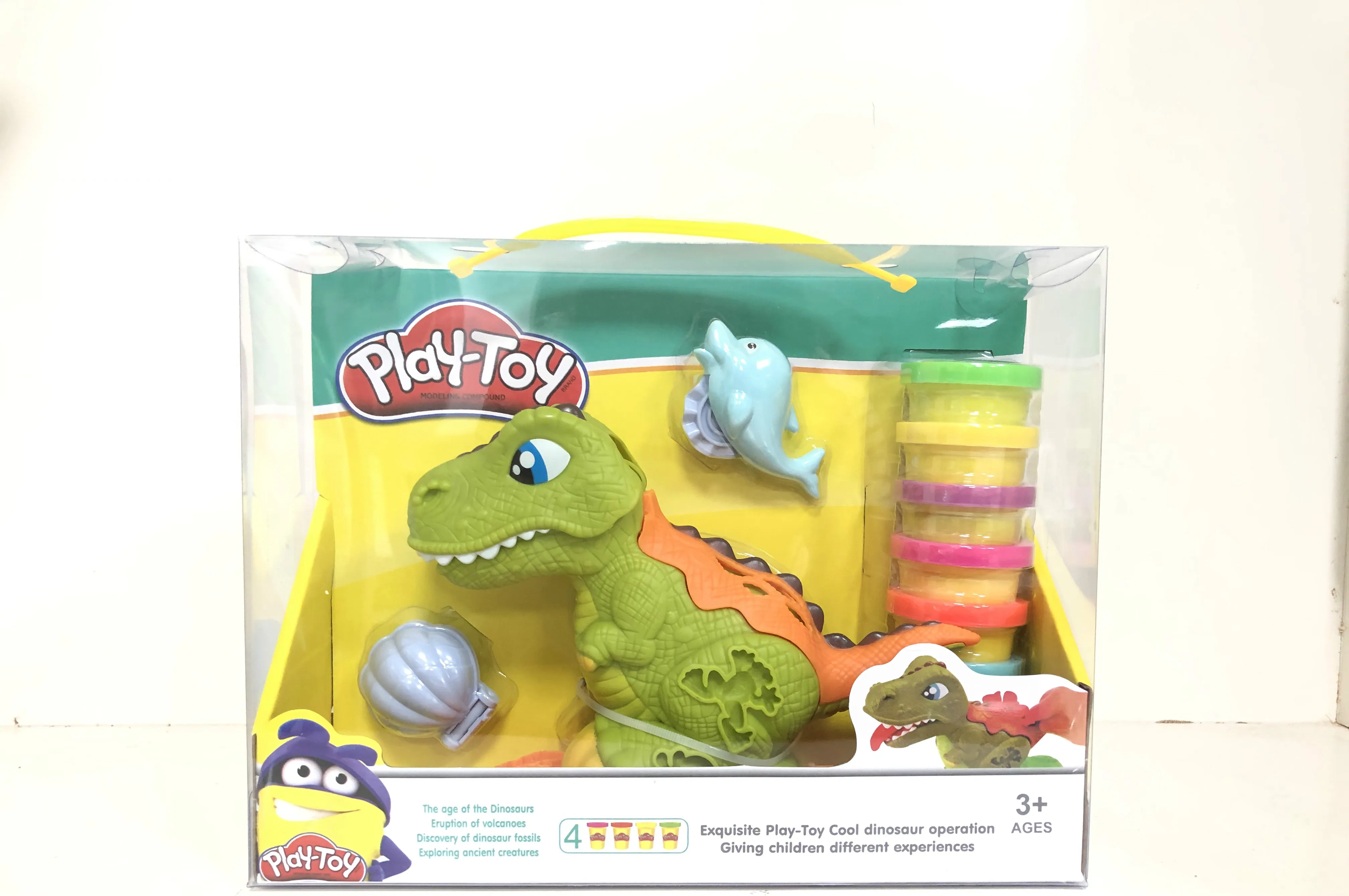 DF-arcilla polimérica de dinosaurios, juguetes de simulación diy