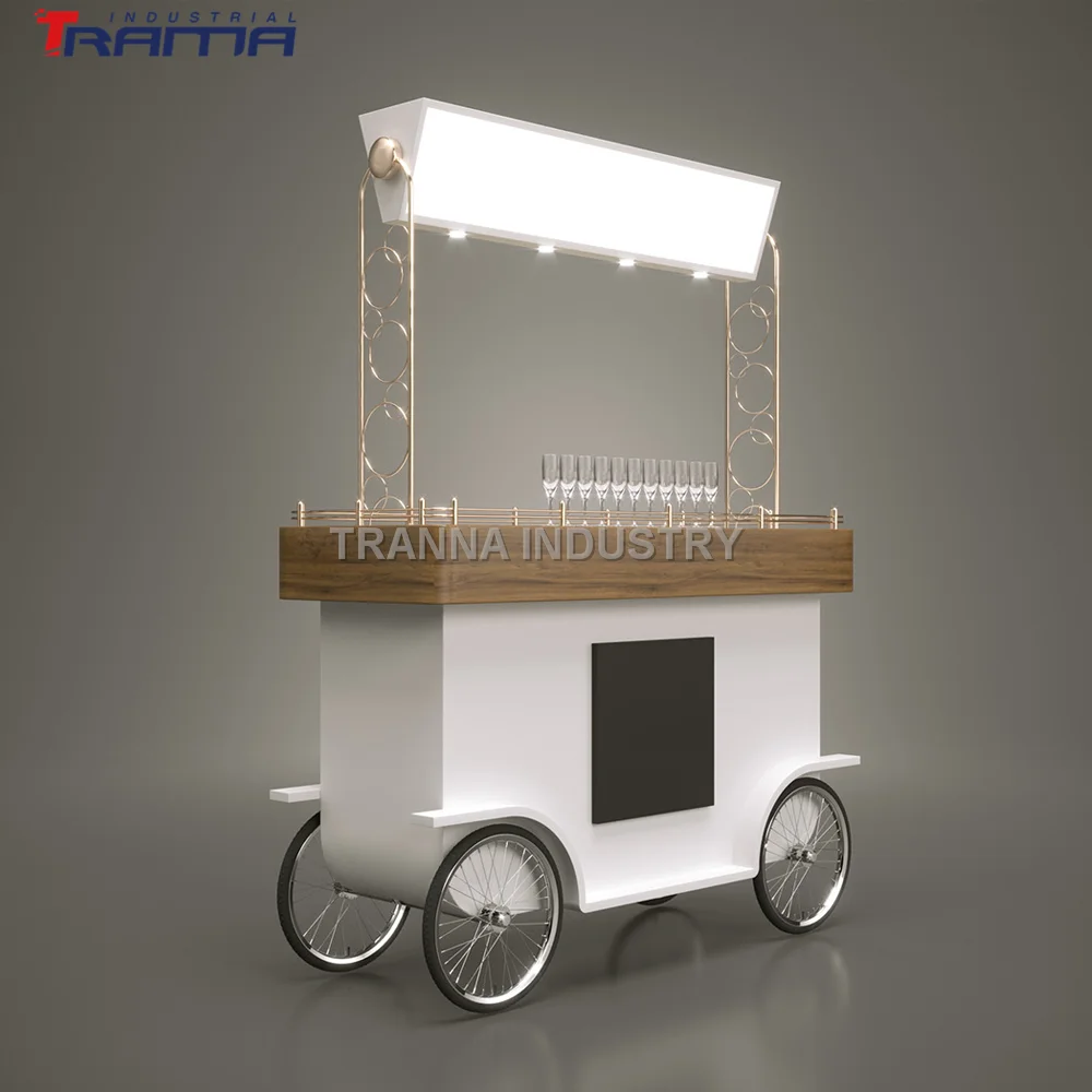 Chocolate Cake Smoothie Juice bar Trolley Rotators  Gelato Cart Minishopping Terminal Kiosk