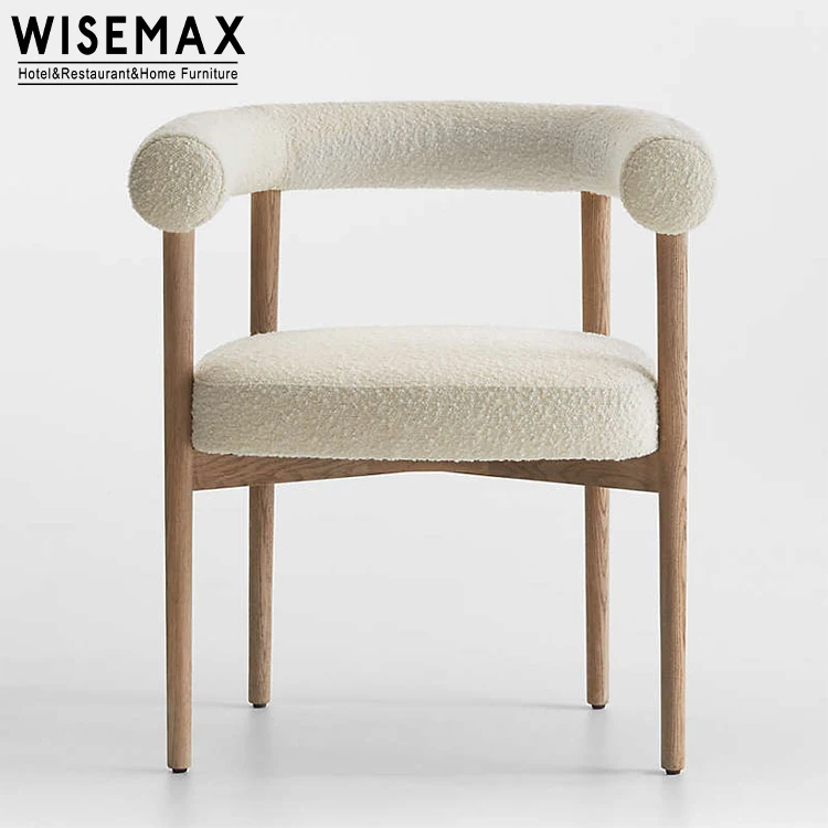 Wisemax Furniture Modern Dining Room Furniture Curved Backrest Wooden