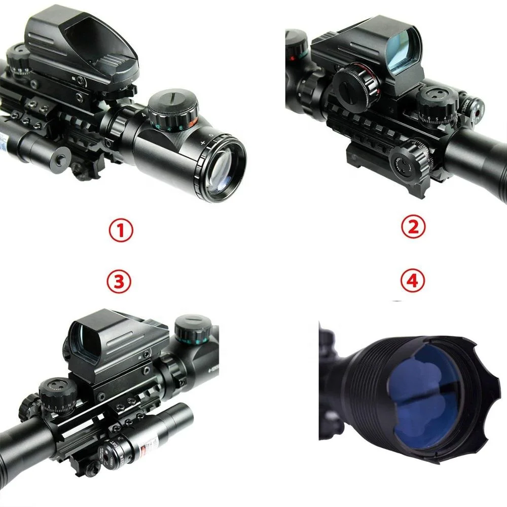 Source LUGER Scope Combo 4-16x50EG Dual Illuminated Scope + Sight