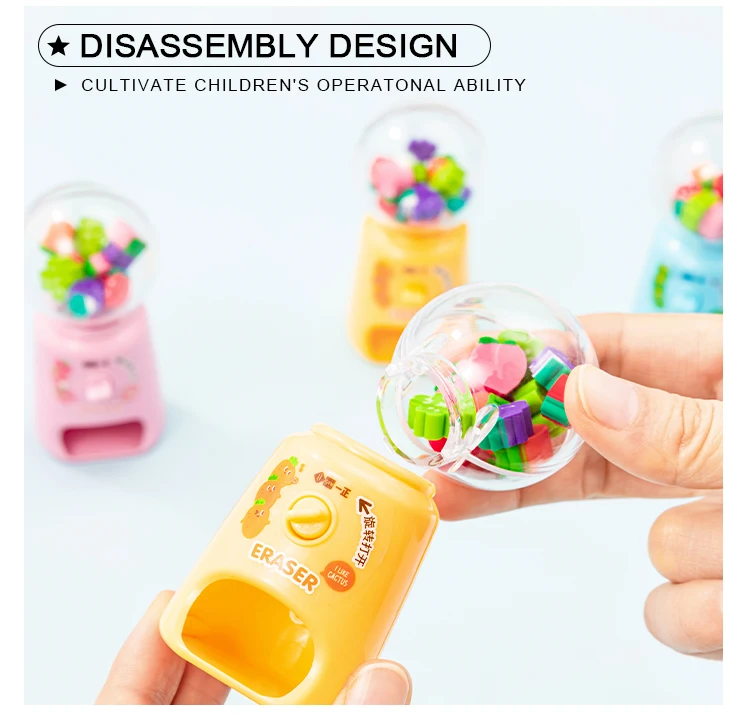 Iigen Fruit And Vegetable Cartoon Eraser Children's Fun Carrot 3d