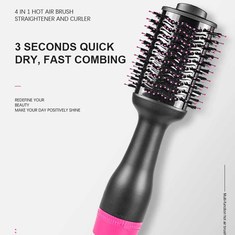 Cheap Price Factory Custom Professional Electric Hair Dryer Brushes Hair Straightener Comb Hot Air Brush Hair Styling Tools