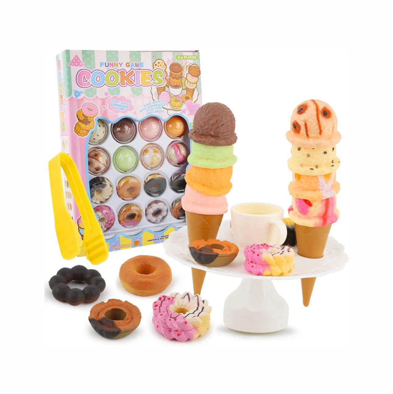 Empilhar-se jogar ice cream torre simulação de alimentos brinquedo