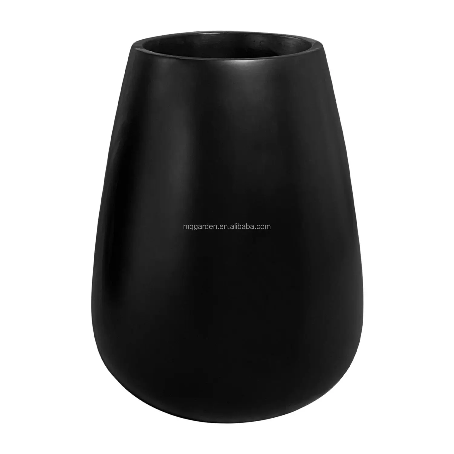 Modern Design Black Color Painting Pots,Outdoor Poly Planter Set Pots