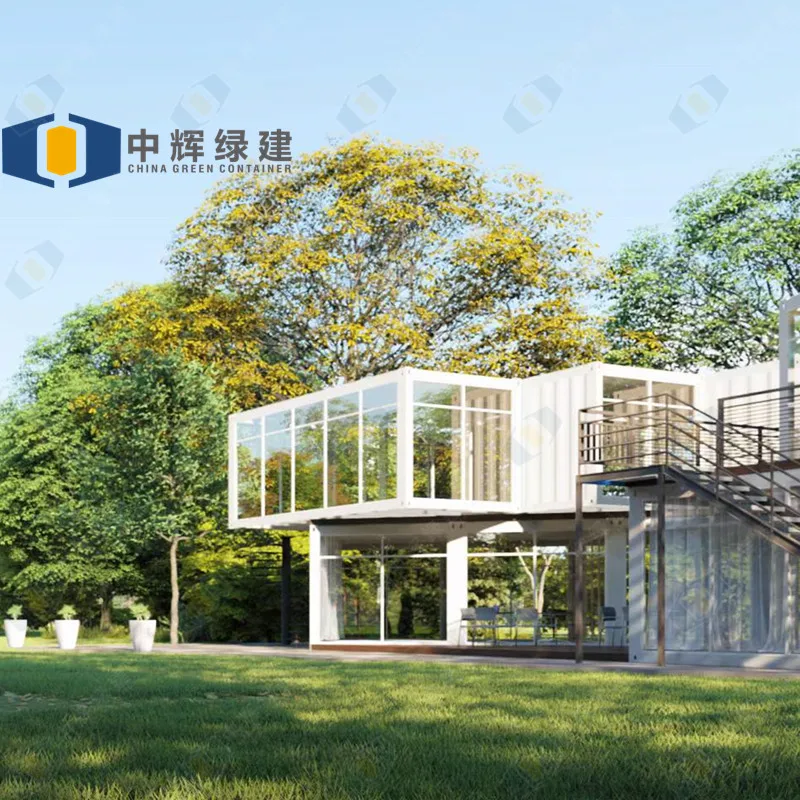 CGCH Fast Install Modular Houses Tiny Home Container Houses Steel Structure Prefabricated Luxury Villa Two Storey Prefab House