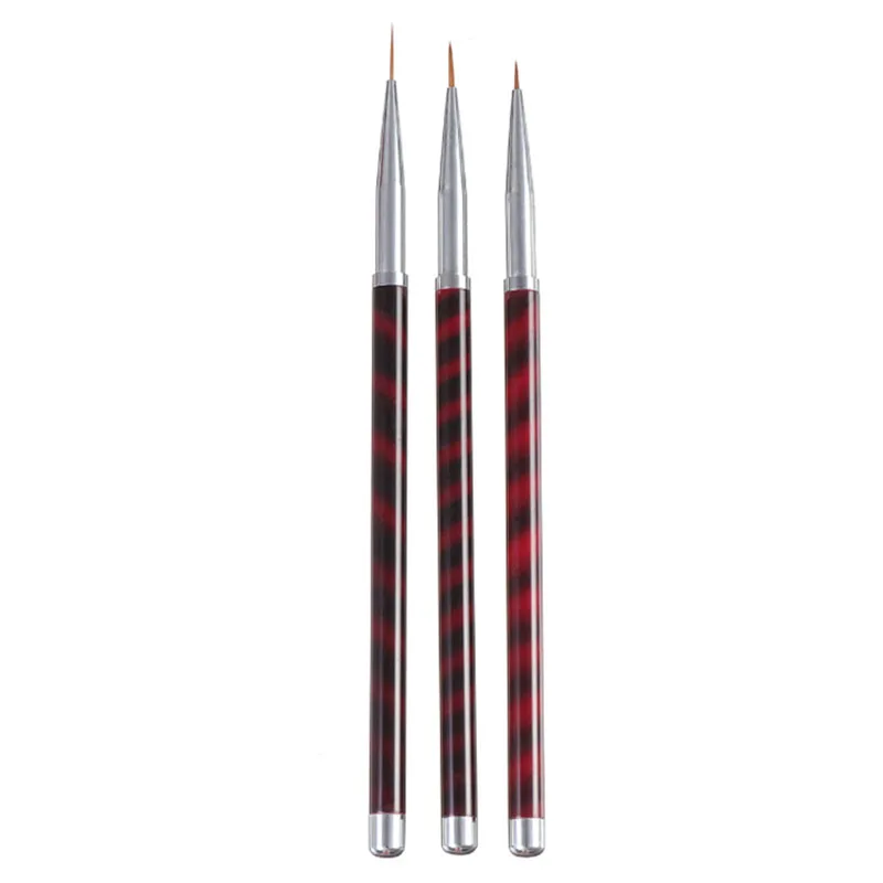 Gepu High Quality Metal Super Thin 7mm Nylon Hair Nail Art Fine Liner  Brushes For Detailer Painting - Buy Nail Kit,Nail Brush Kit,High Quality  Metal 