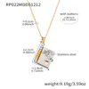 Rp022 collana in oro bicolore stile Sun Tzu