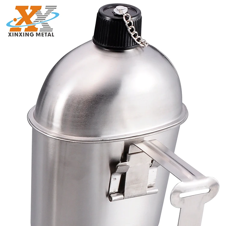 Outdoor Camping Water Bottle 1L Stainless Steel Canteen Water Bottle With Cup supplier