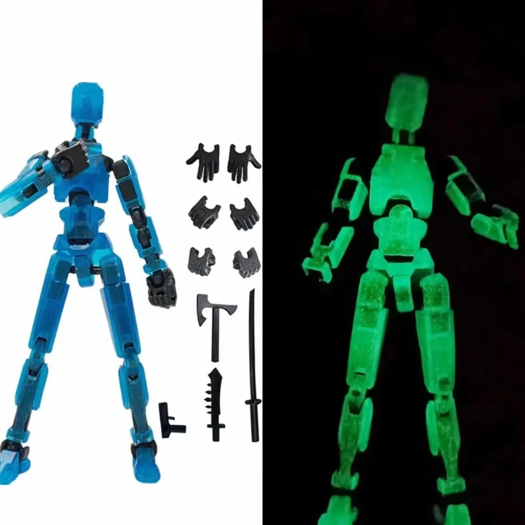 LINDA Toy 3D Action Figure, DIY Robot Action Figure with Full Articulation for Stop Motion Animation, Multi-Jointed Movable