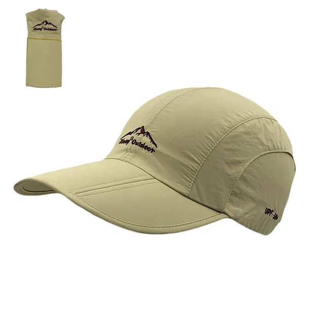 RTS High Quality Custom Baseball Cap Polyester Breathable Foldable Dad Hat Adjustable Embroidered Sport Hat for Outdoor