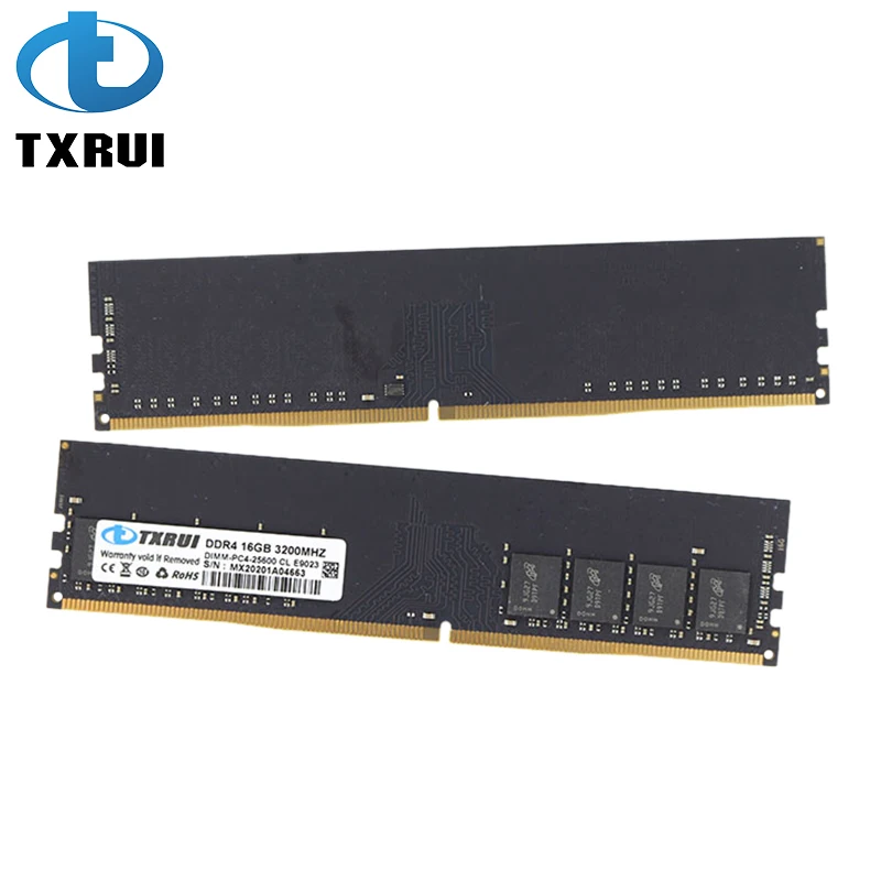 Txrui DDR4 16GB Kit (2x8GB) 3200MHz RAM - ECC Compatible Desktop