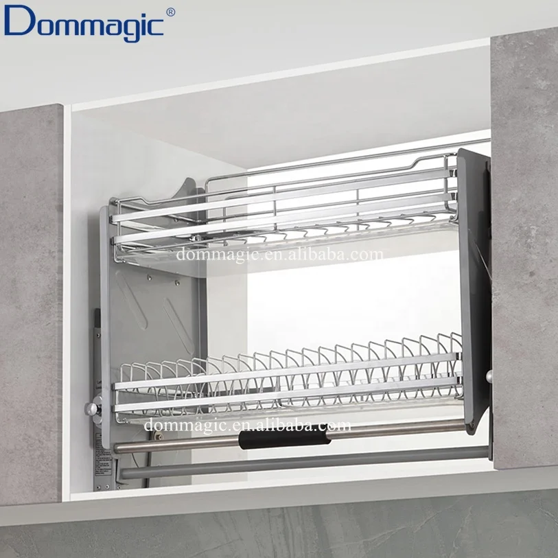 Kitchen Cabinet Iron Storage Basket Pull Down Basket Elevator Shelves -  China Kitchen Accessories and Kitchen Rack price