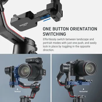 NEEWER RS4 RS3 Vertical Camera Mount for DJI Ronin RS4 RS3 Pro RS 3 RS 2 Gimbal Stabilizer 180 Rotating Base for YouTube TikTok detail image